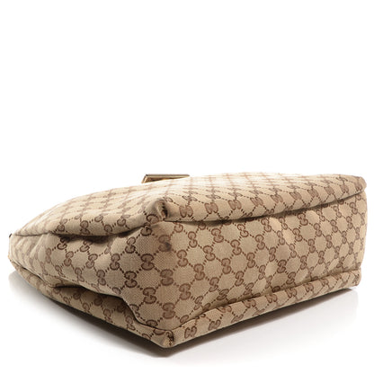 Gucci Monogram New Ladies Web Large Hobo Brown 4 of 8