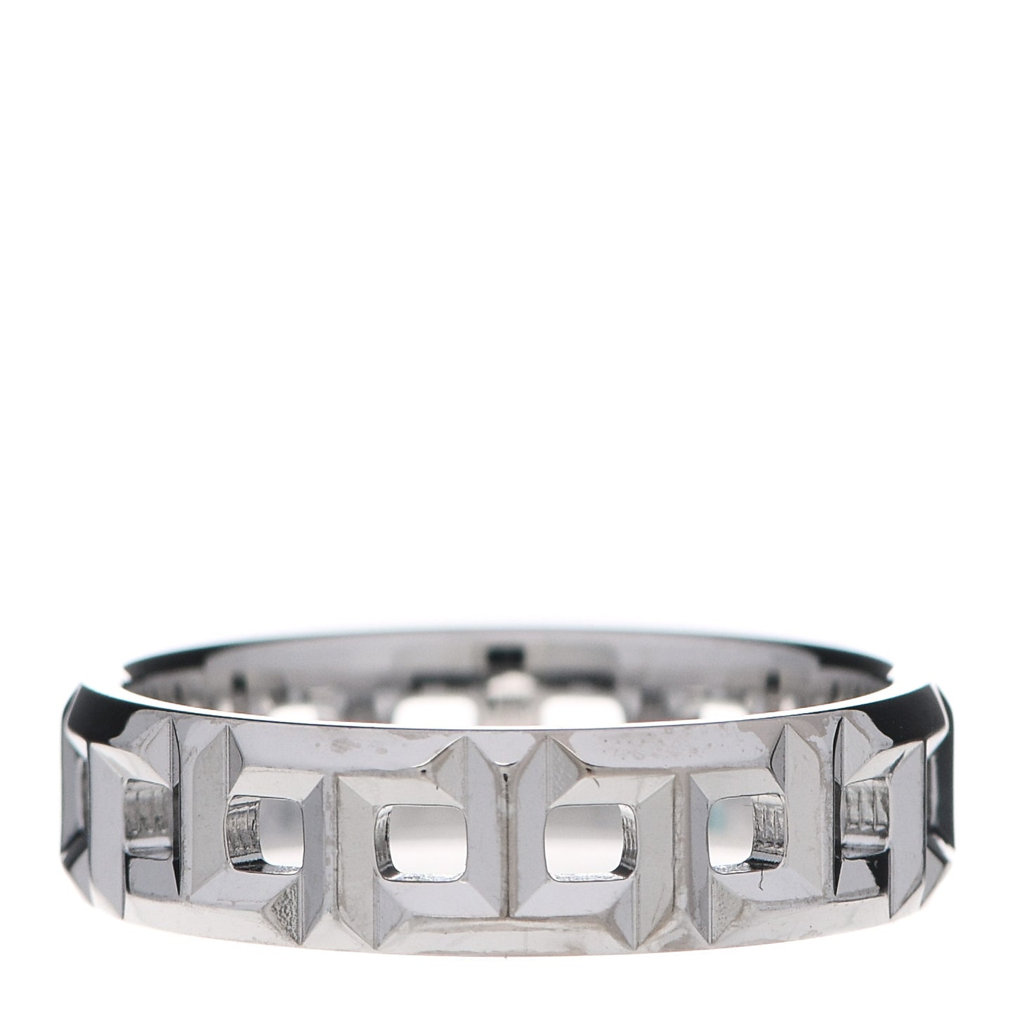 18K White Gold T True Wide Ring 57 8