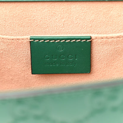 Gucci Guccissima Small Padlock Shoulder Bag Emerald 6 of 12