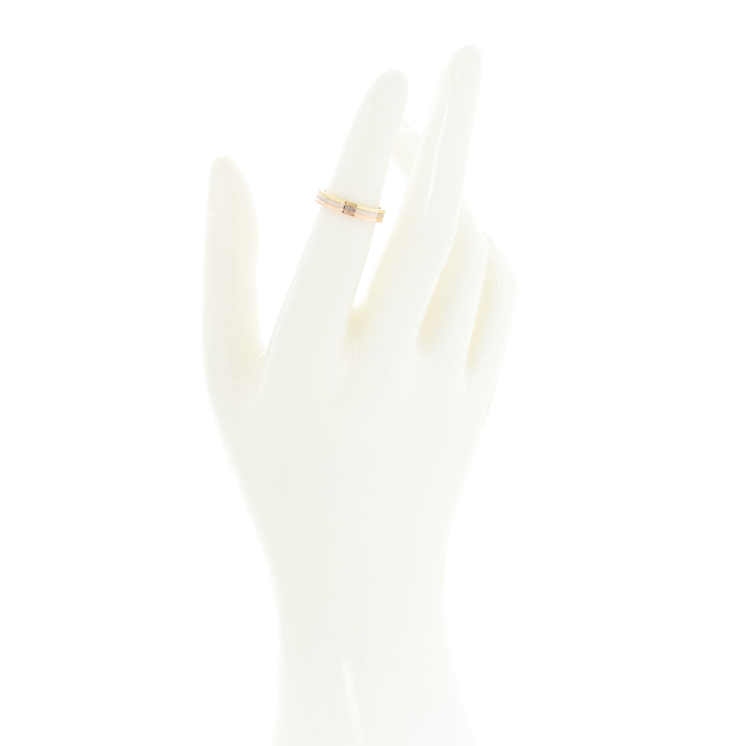 Cartier 18K Pink White Yellow Gold 3.5mm Vendome Louis Cartier Wedding Band Ring 49 5 2 of 6