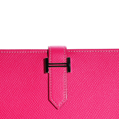 Hermes Epsom Bearn Wallet Rose Tyrien 5 of 10
