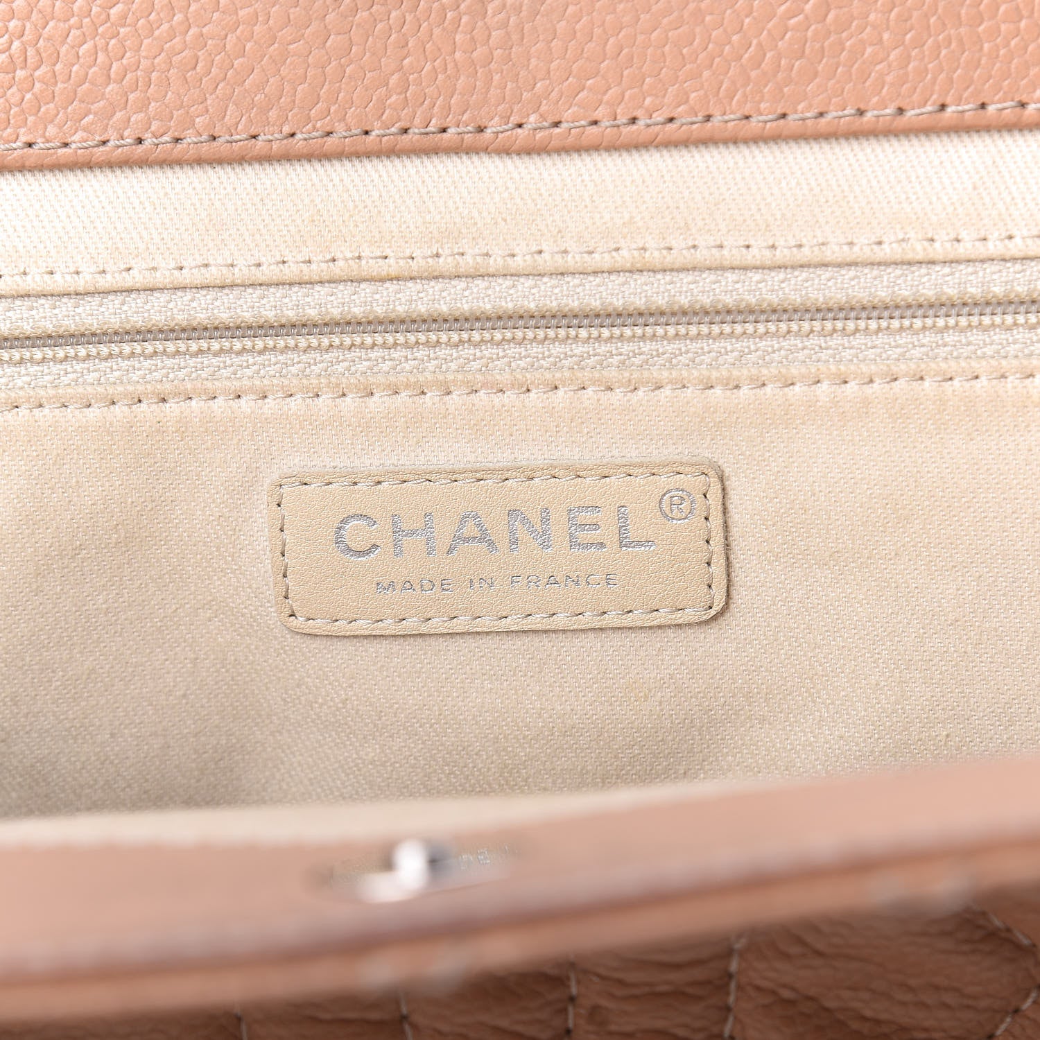 Chanel Caviar Quilted Petit Timeless Tote PTT Beige 8 of 14
