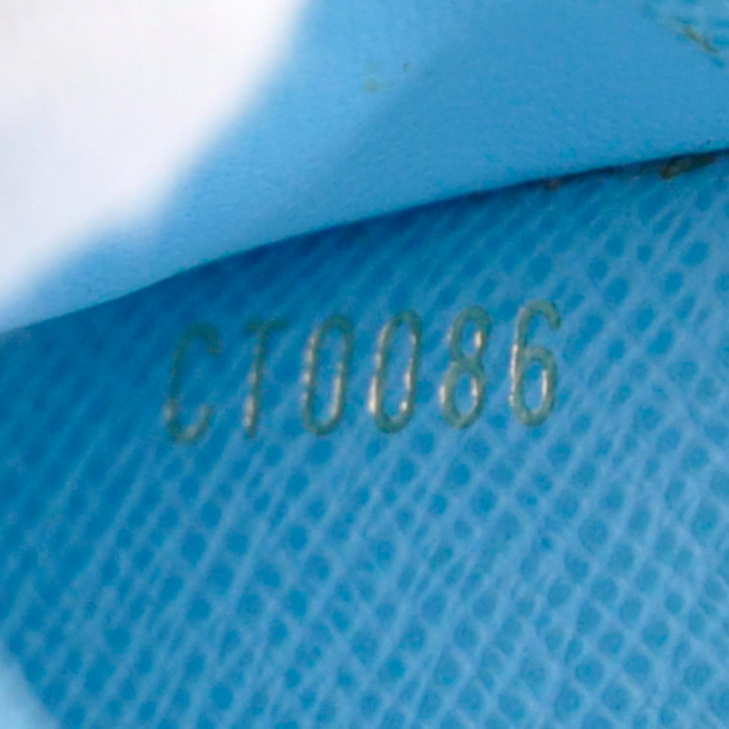 Monogram Groom Compact Zip Wallet Blue