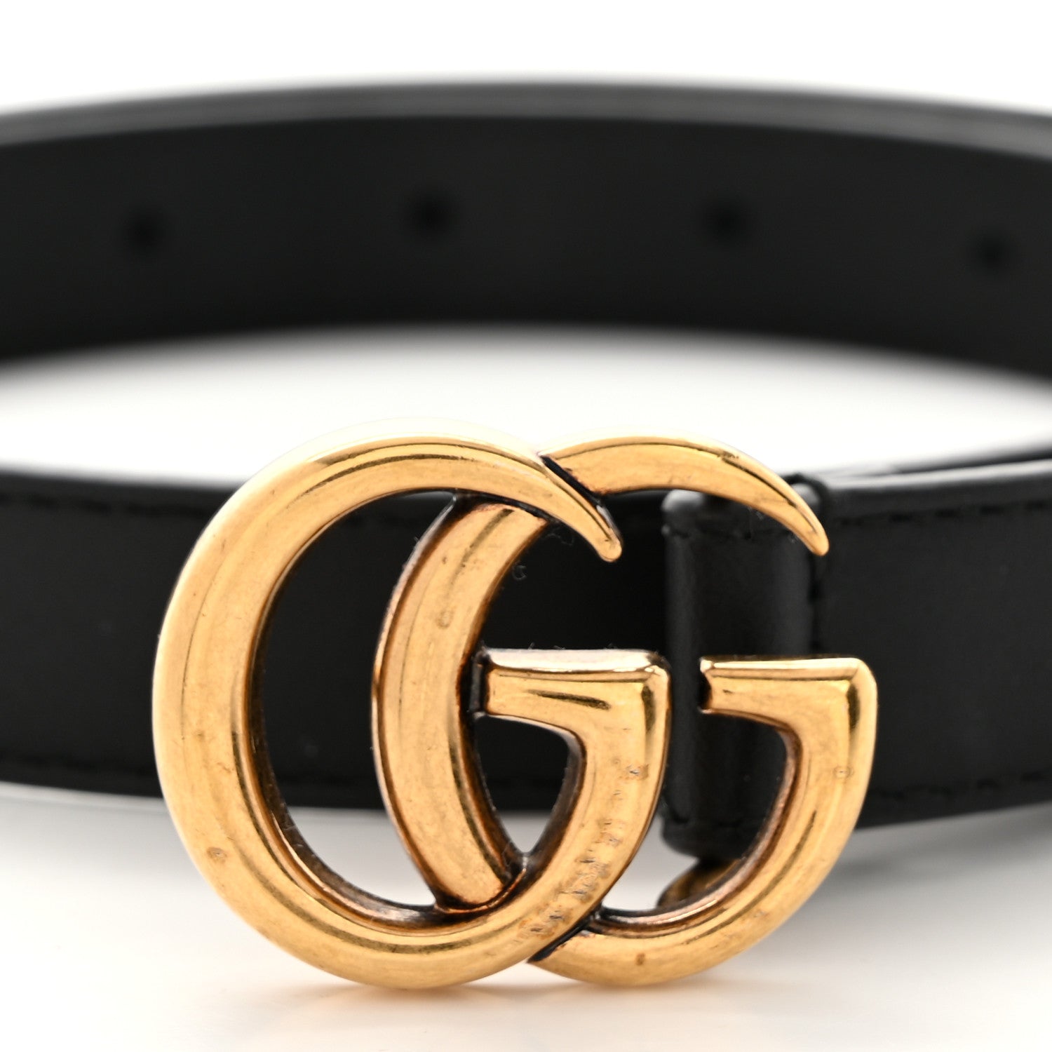 Gucci Calfskin Double G 20mm Belt 70 28 Black 6 of 7