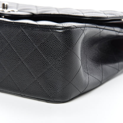 Chanel Caviar Quilted Jumbo Double Flap Black 9 of 14