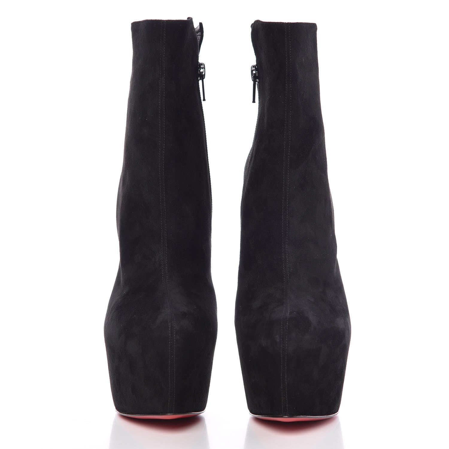 Christian Louboutin Suede Daf Booty 160 Ankle Boots 38 Black 2 of 10