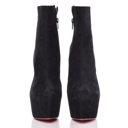 Christian Louboutin Suede Daf Booty 160 Ankle Boots 38 Black 2 of 10