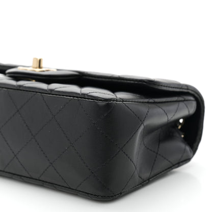 Chanel Lambskin Quilted Mini Rectangular Flap Black 10 of 10