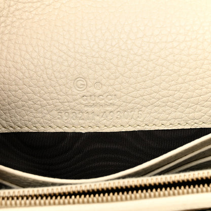 Gucci Pebbled Calfskin Soho Wallet on Chain Ivoire 6 of 10