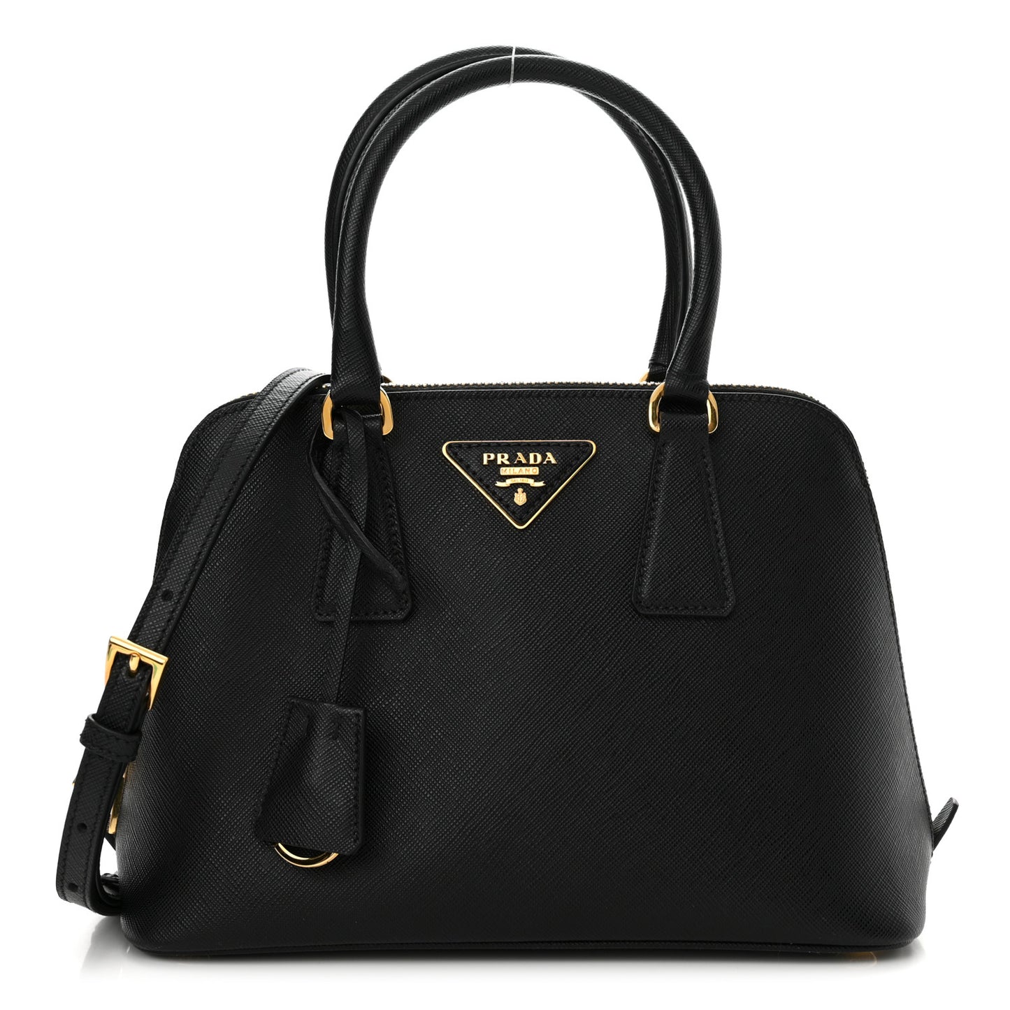 Saffiano Lux Small Promenade Tote Black