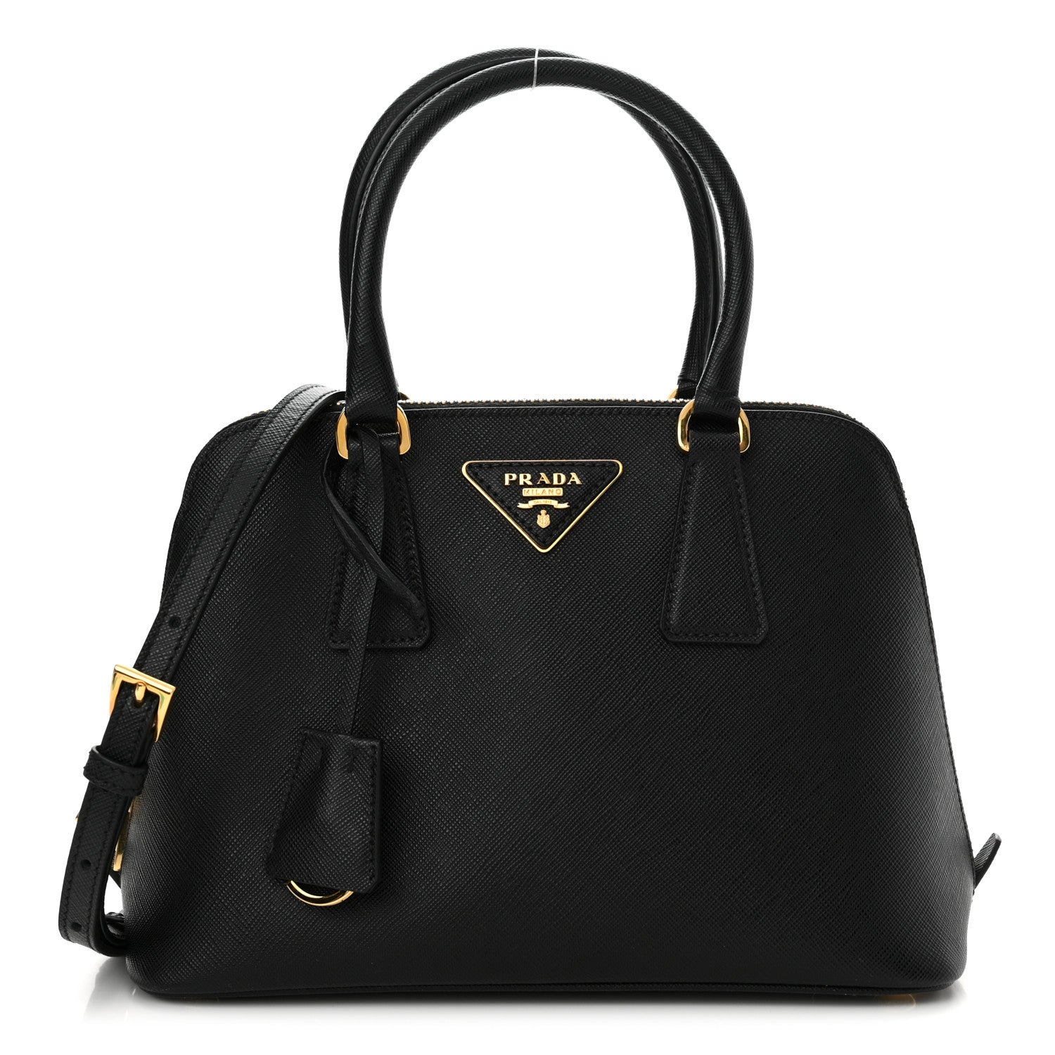 Prada Saffiano Lux Small Promenade Tote Black 1 of 11