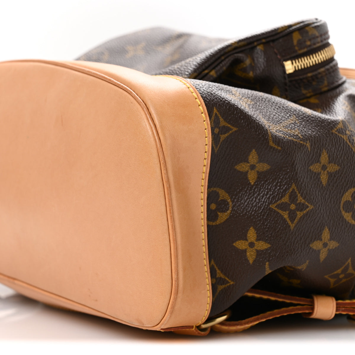 LOUIS VUITTON Montsouris GM Backpack Bag Monogram Leather Brown Pre-loved Louis Vuitton Backpack Monogram Montsouris GM  main image 4