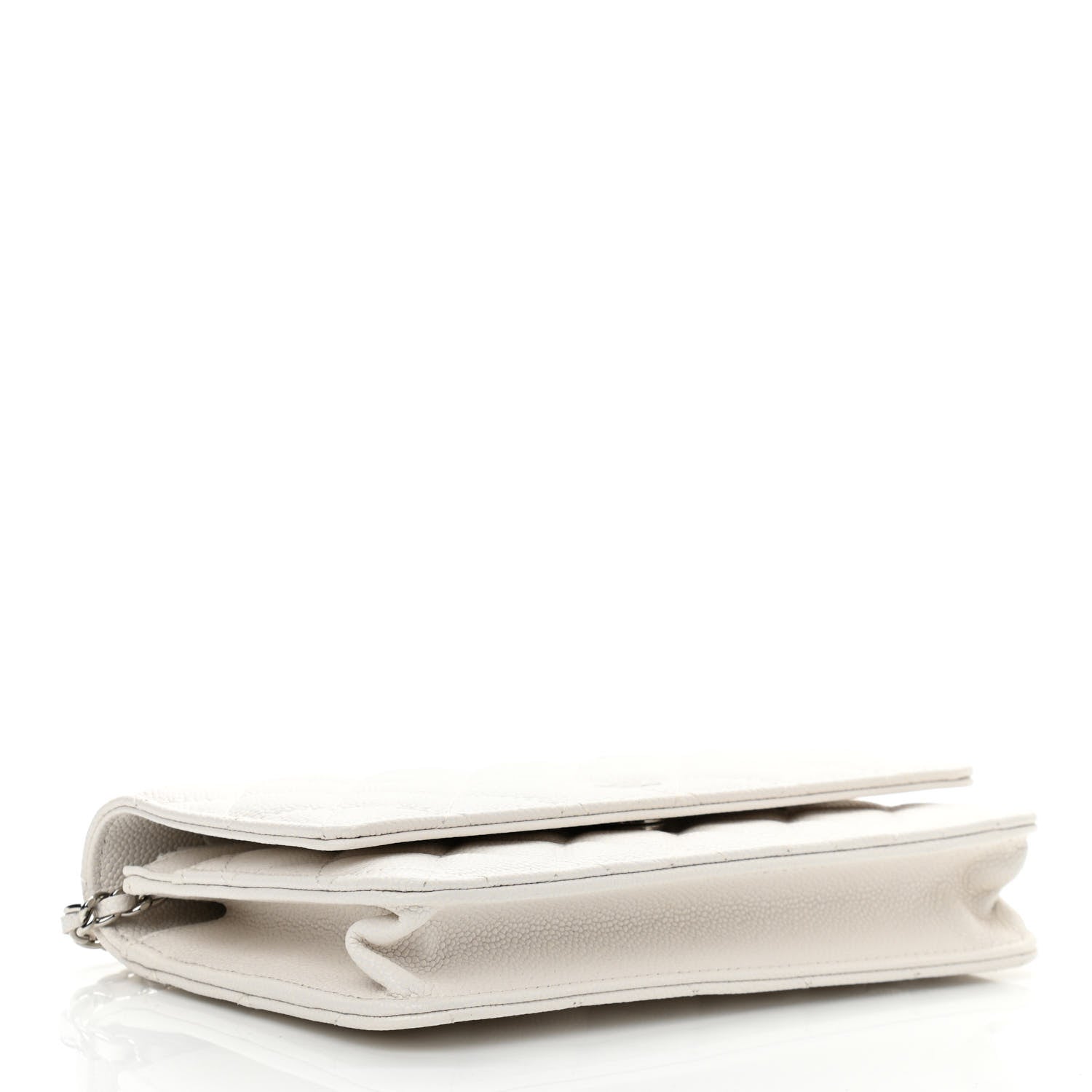 Chanel Caviar Quilted Wallet On Chain WOC White 4 of 12