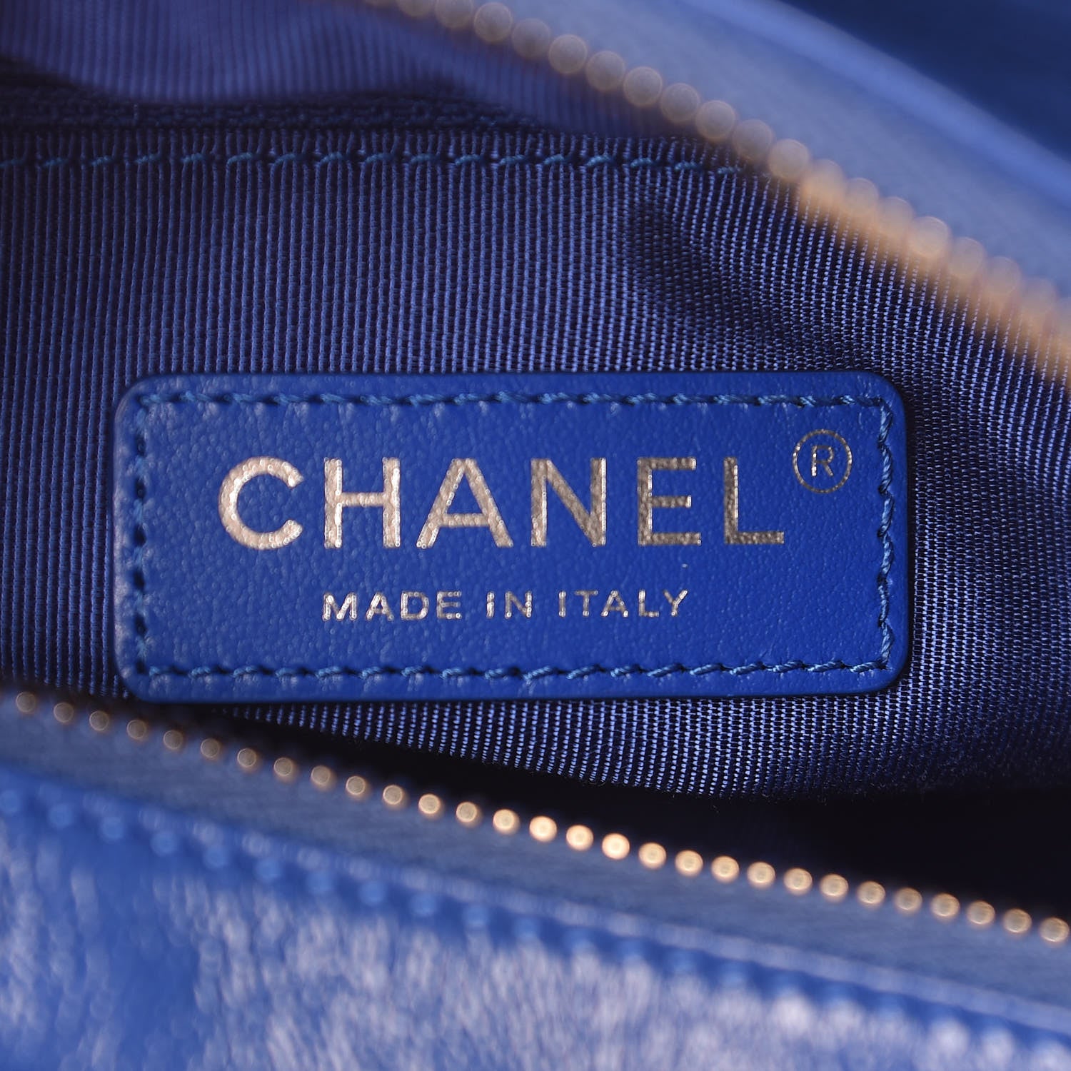 Chanel Tweed Calfskin Small Gabrielle Hobo Royal Blue 6 of 10