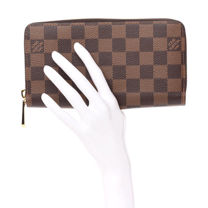 Louis Vuitton Damier Ebene Zippy Wallet Rose Ballerine 2 of 10