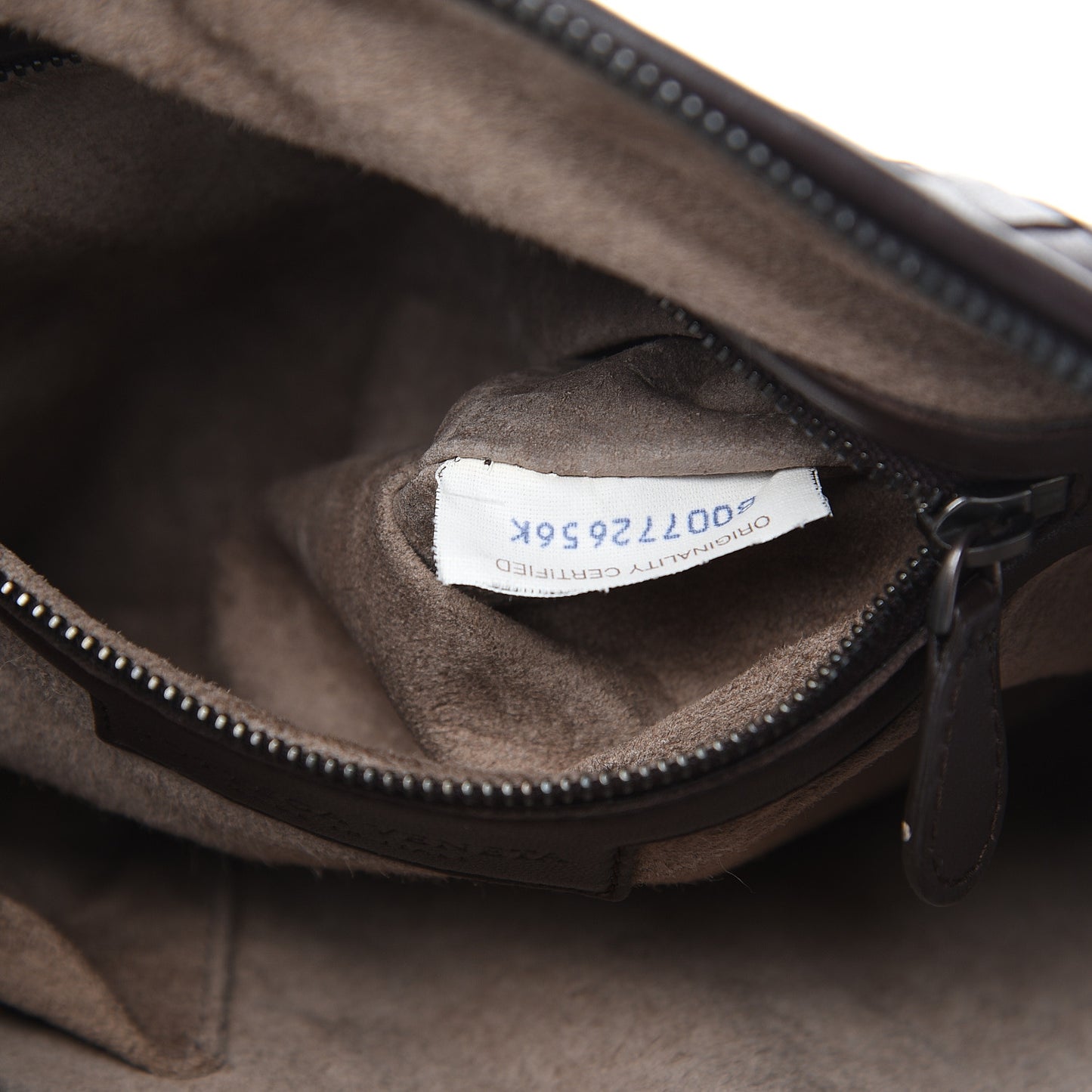 Nappa Intrecciato Nodini Bag Ebano