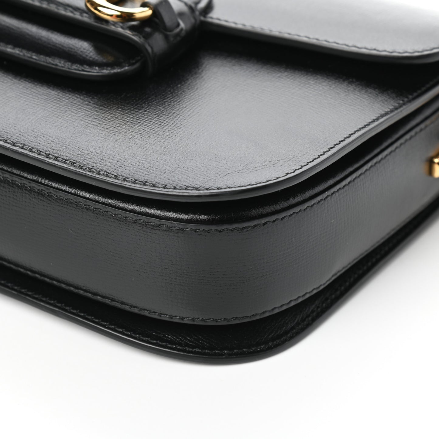 Azalea Calfskin Horsebit 1955 Shoulder Bag Black