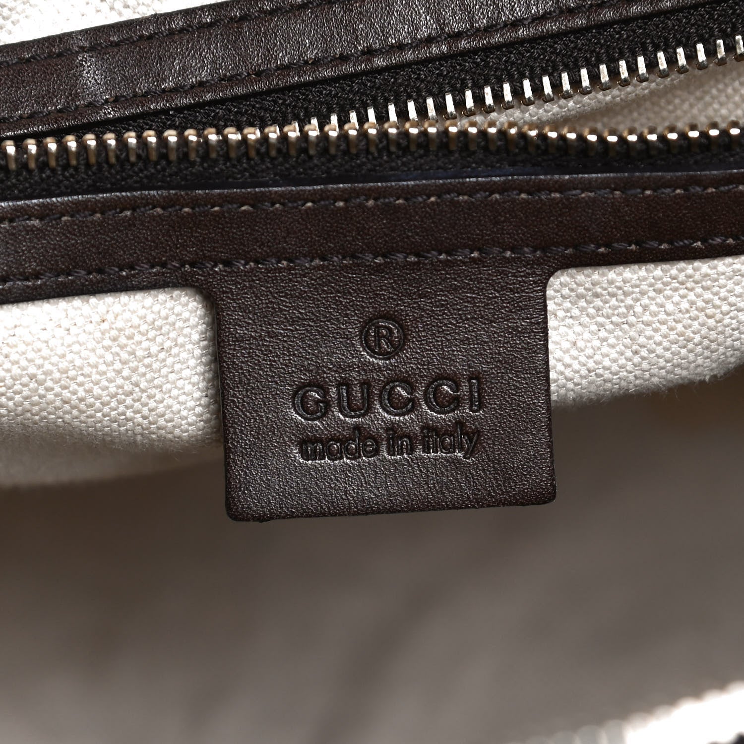 Gucci Monogram Vintage Web Medium Boston Dark Brown 6 of 16