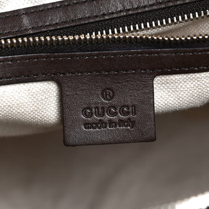 Gucci Monogram Vintage Web Medium Boston Dark Brown 6 of 16