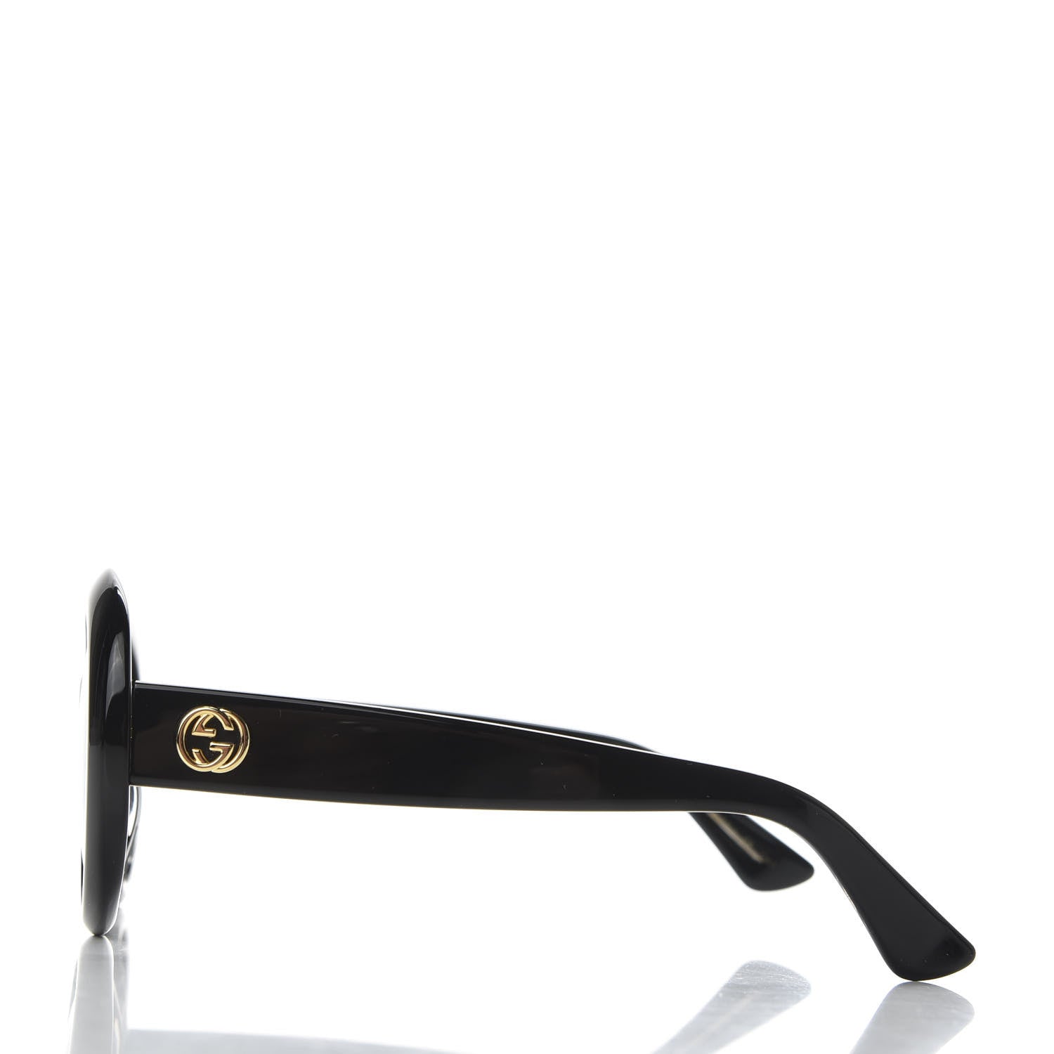 Gucci Acetate Round GG Sunglasses GG0139S Black 3 of 8