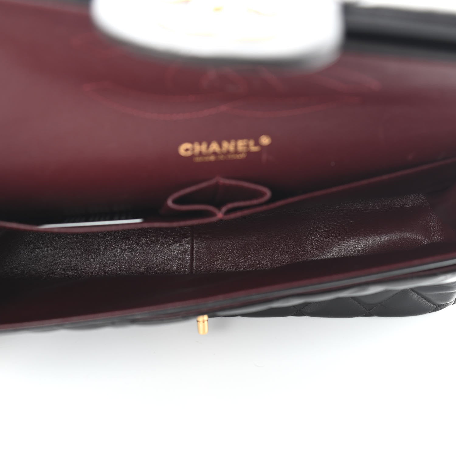 Chanel Lambskin Quilted Jumbo Double Flap Black 5 of 13