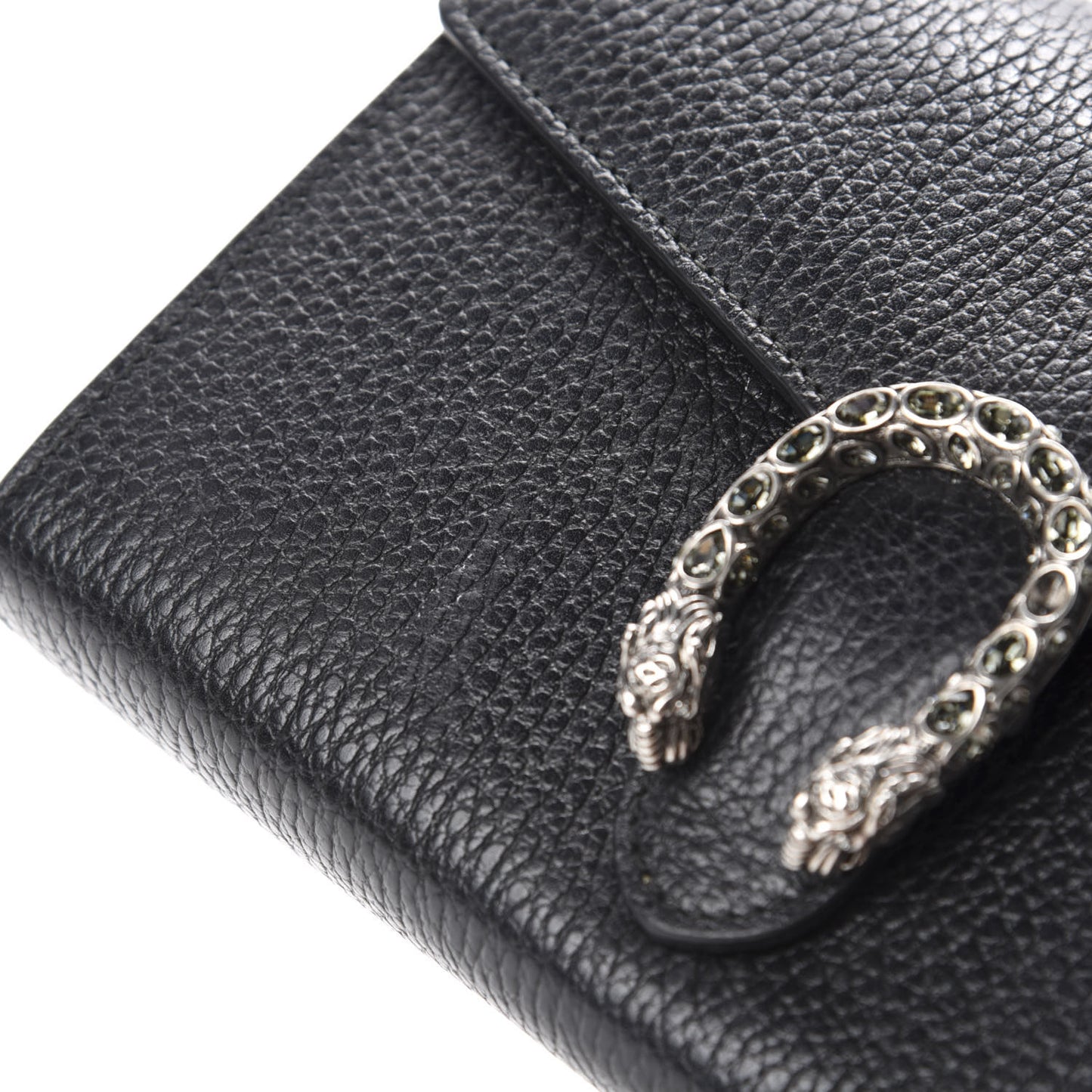 Calfskin Mini Dionysus Chain Wallet Black