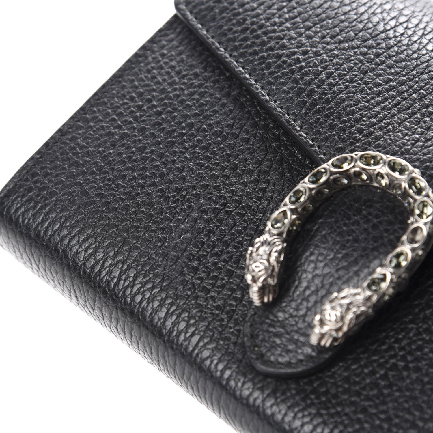 Gucci Calfskin Mini Dionysus Chain Wallet Black 11 of 13