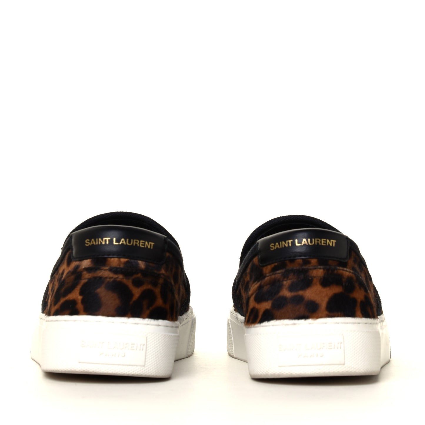 Canvas Pony Spots Print Moon Plus Venice Slip On Sneakers 36.5 Natural Black