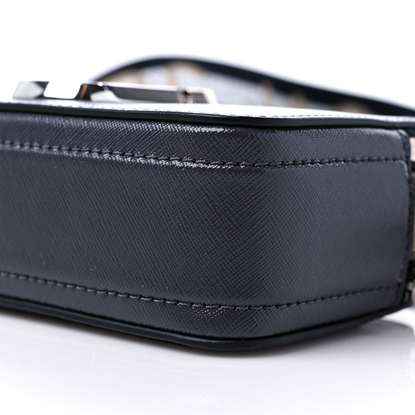 Saffiano Small Snapshot Camera Bag Wolf Grey