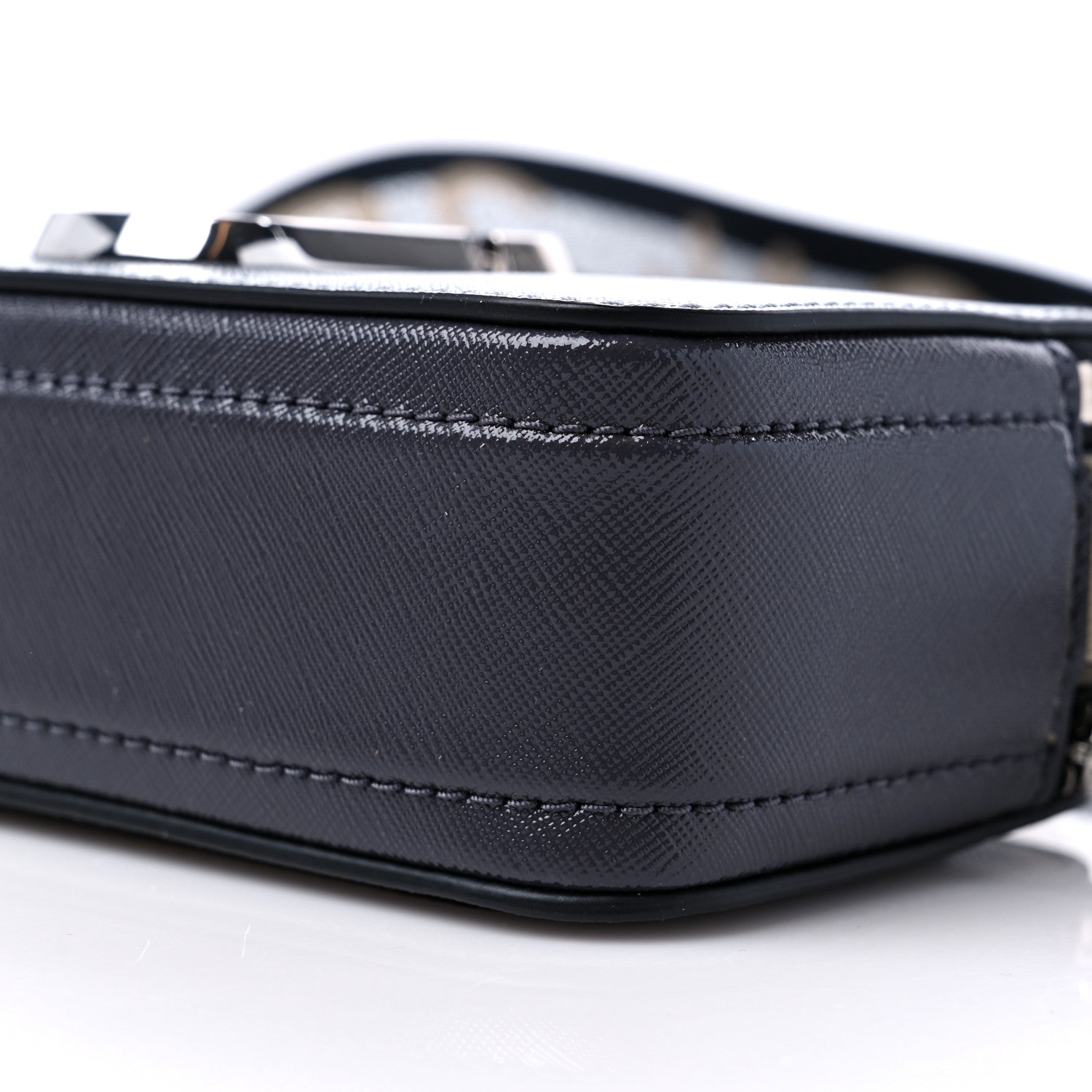 Marc Jacobs Saffiano Small Snapshot Camera Bag Wolf Grey 9 of 9