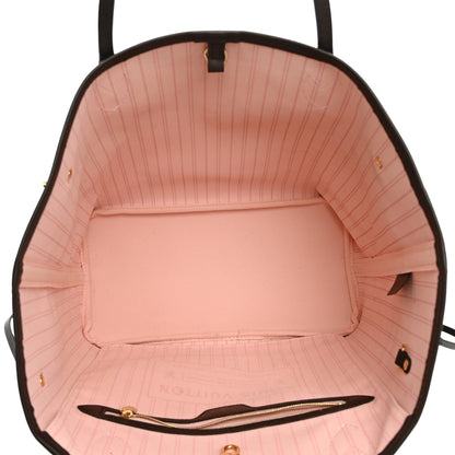 Louis Vuitton Damier Ebene Neo Neverfull MM Rose Ballerine 6 of 12