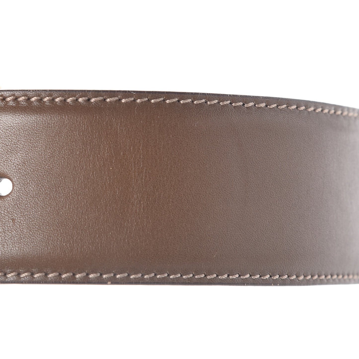 Calfskin Suede Interlocking G Belt 85 34 Brown