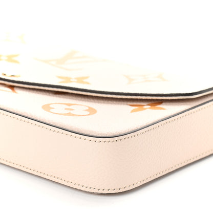 Louis Vuitton Empreinte Monogram Giant By The Pool Felicie Pochette Chain Wallet Cream Saffron 9 of 9