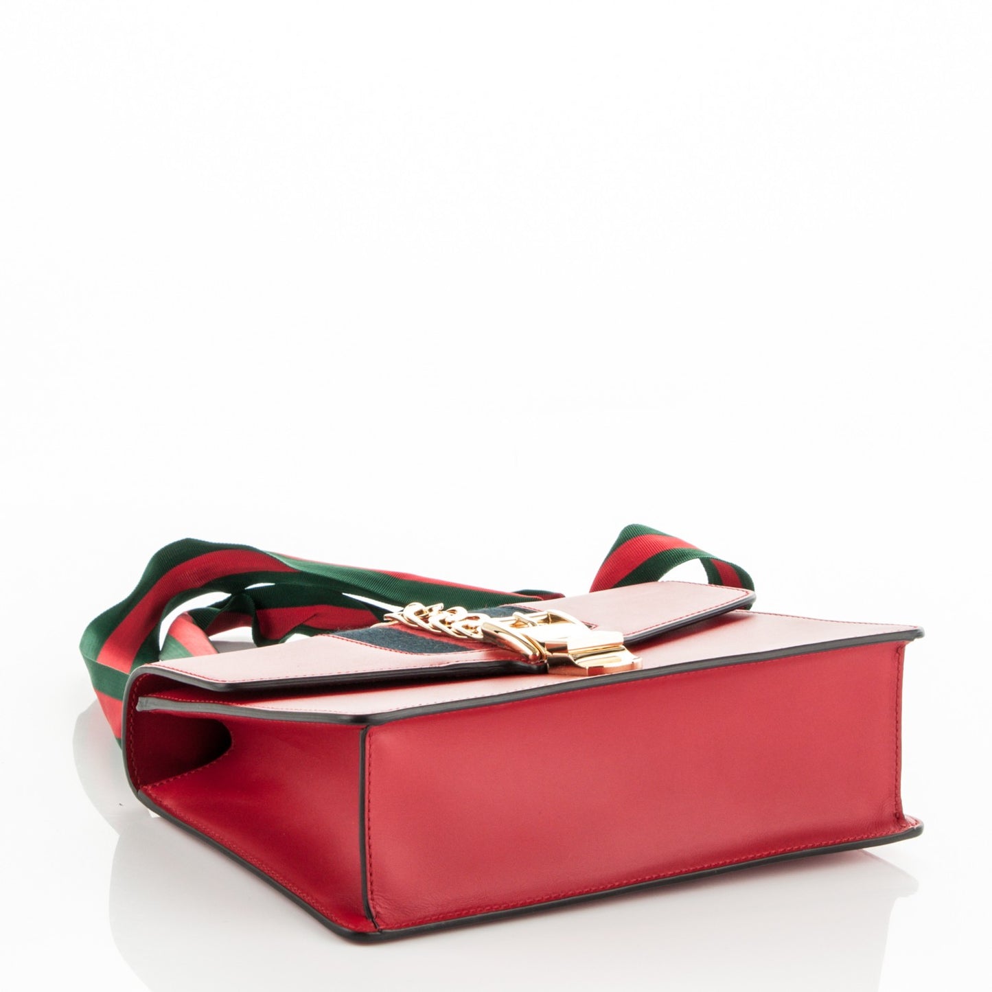 Calfskin Small Sylvie Shoulder Bag Hibiscus Red
