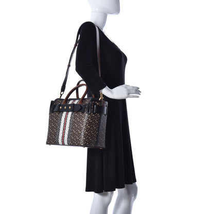 Burberry E-Canvas Monogram Stripe Small Belt Tote 2 of 16