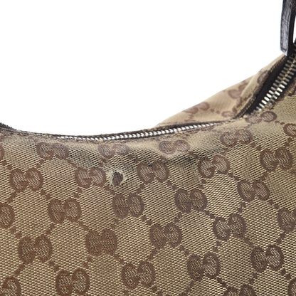 Gucci Monogram Medium Horsebit Chain Hobo Dark Brown 13 of 15