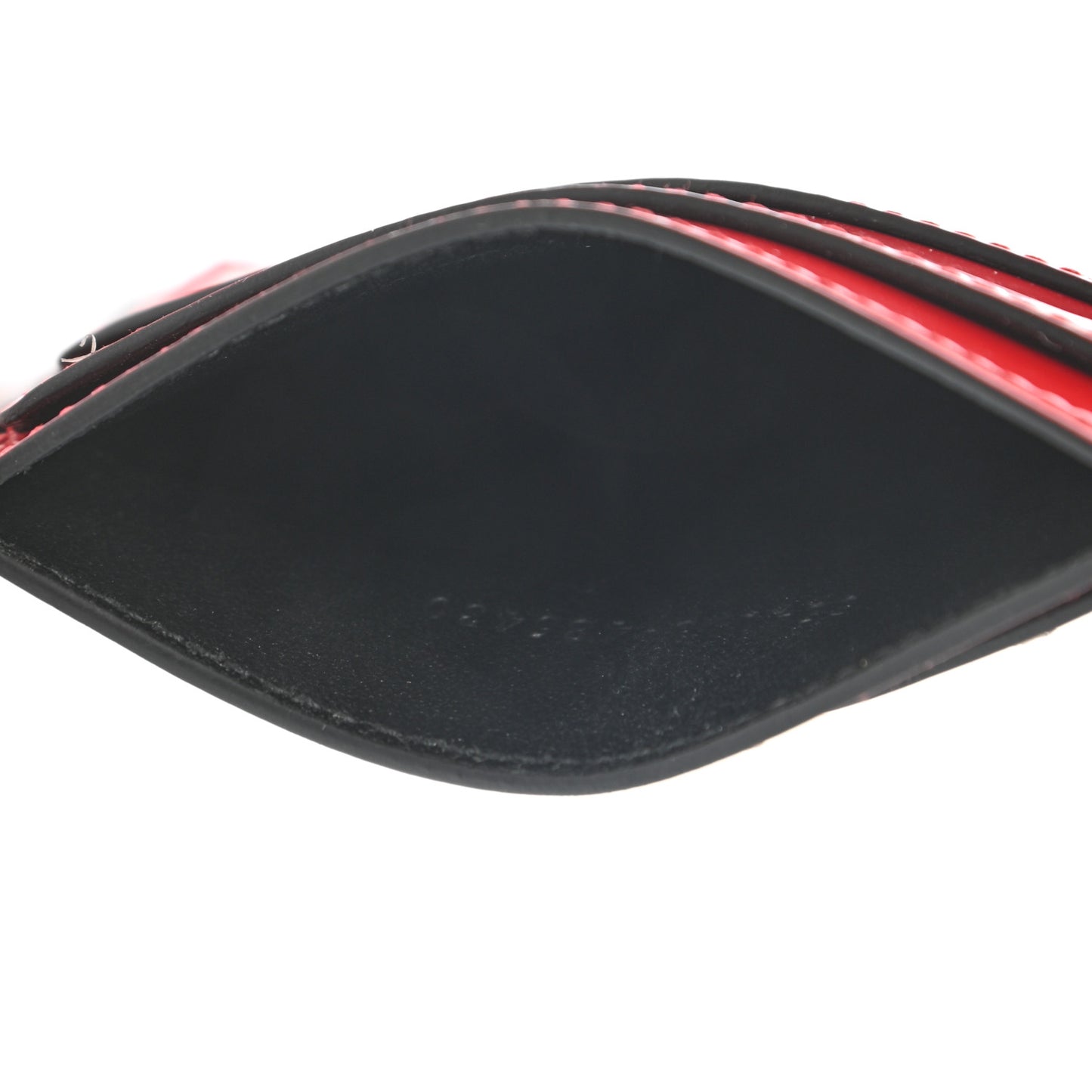 Patent Skull Card Holder Crimson