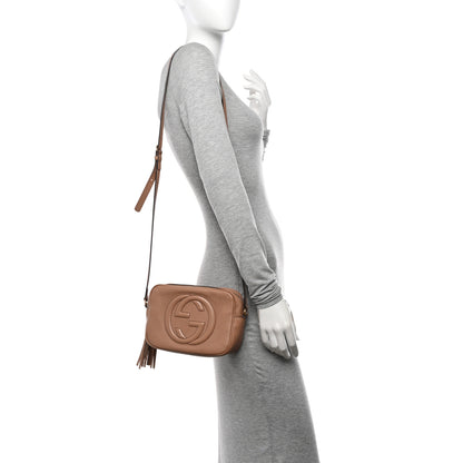 Gucci Pebbled Calfskin Small Soho Disco Bag Camelia 2 of 14