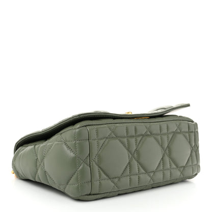 Christian Dior Calfskin Macrocannage Medium Caro Bag Cedar Green 4 of 10