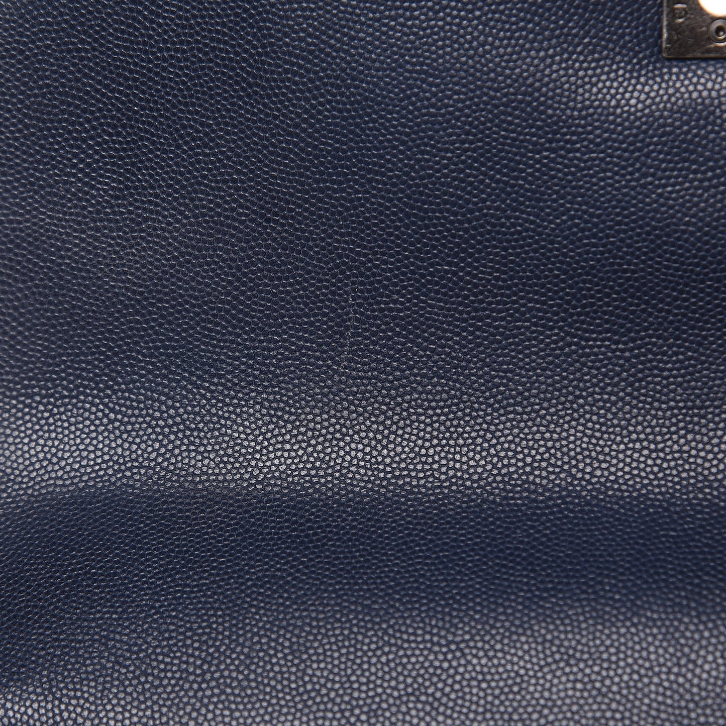 Caviar Quilted Small Coco Handle Flap Navy