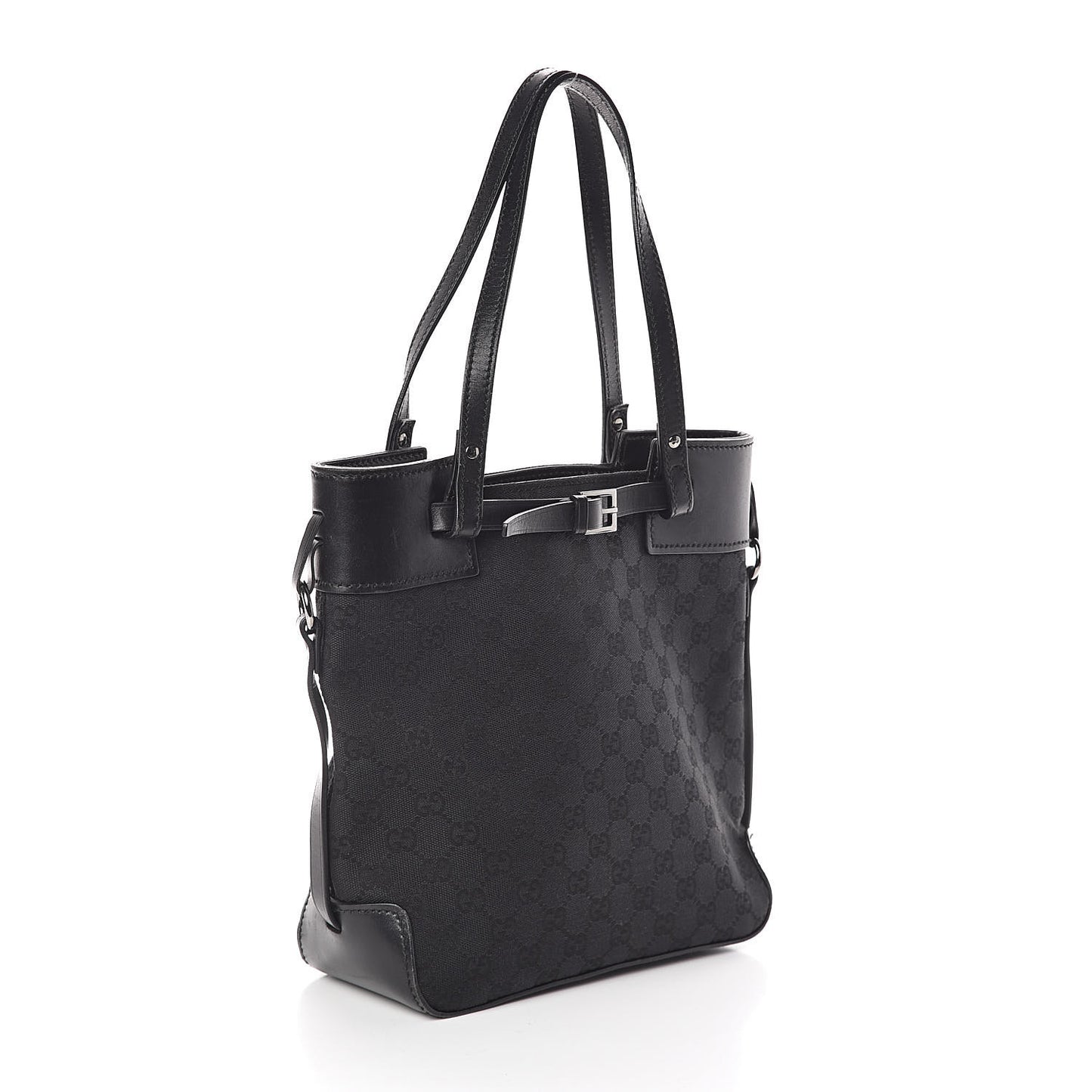 Monogram Small Bucket Tote Black