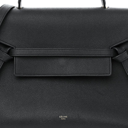 Celine Grained Calfskin Mini Belt Bag Black 8 of 10