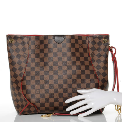 Louis Vuitton Damier Ebene Caissa Hobo Cherry 2 of 10