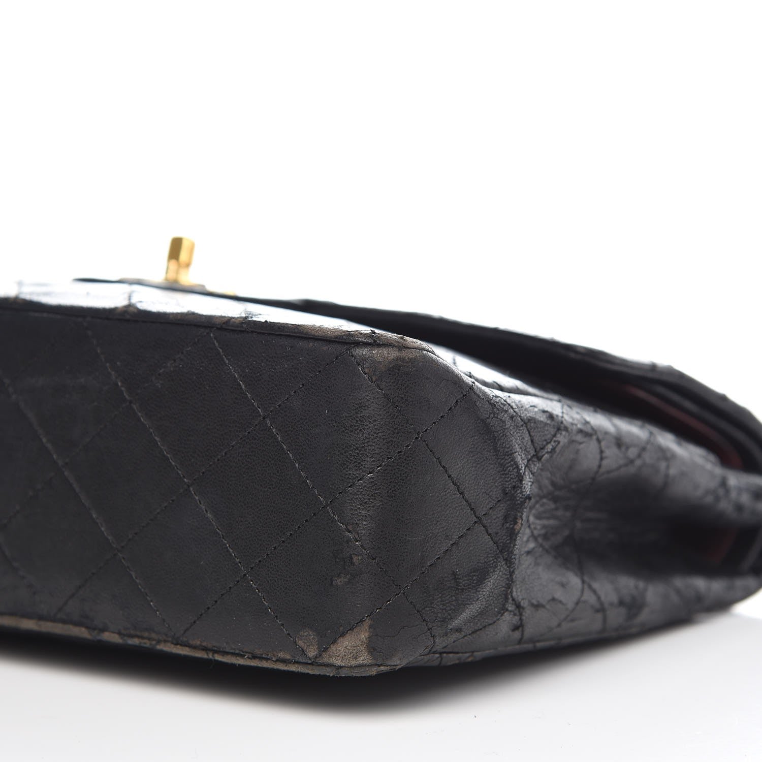 Chanel Lambskin Quilted Medium Double Flap Black 19 of 19
