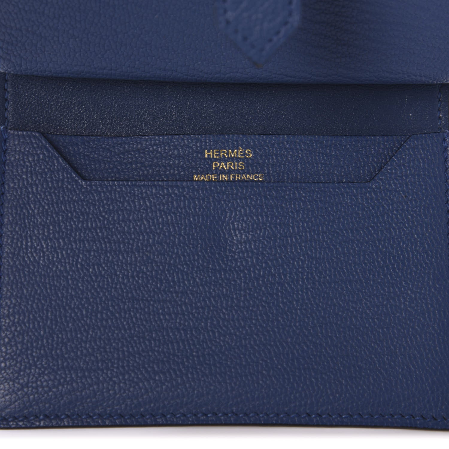 Hermes Chevre Mysore Mini Bearn Wallet Bleu Agate 8 of 8