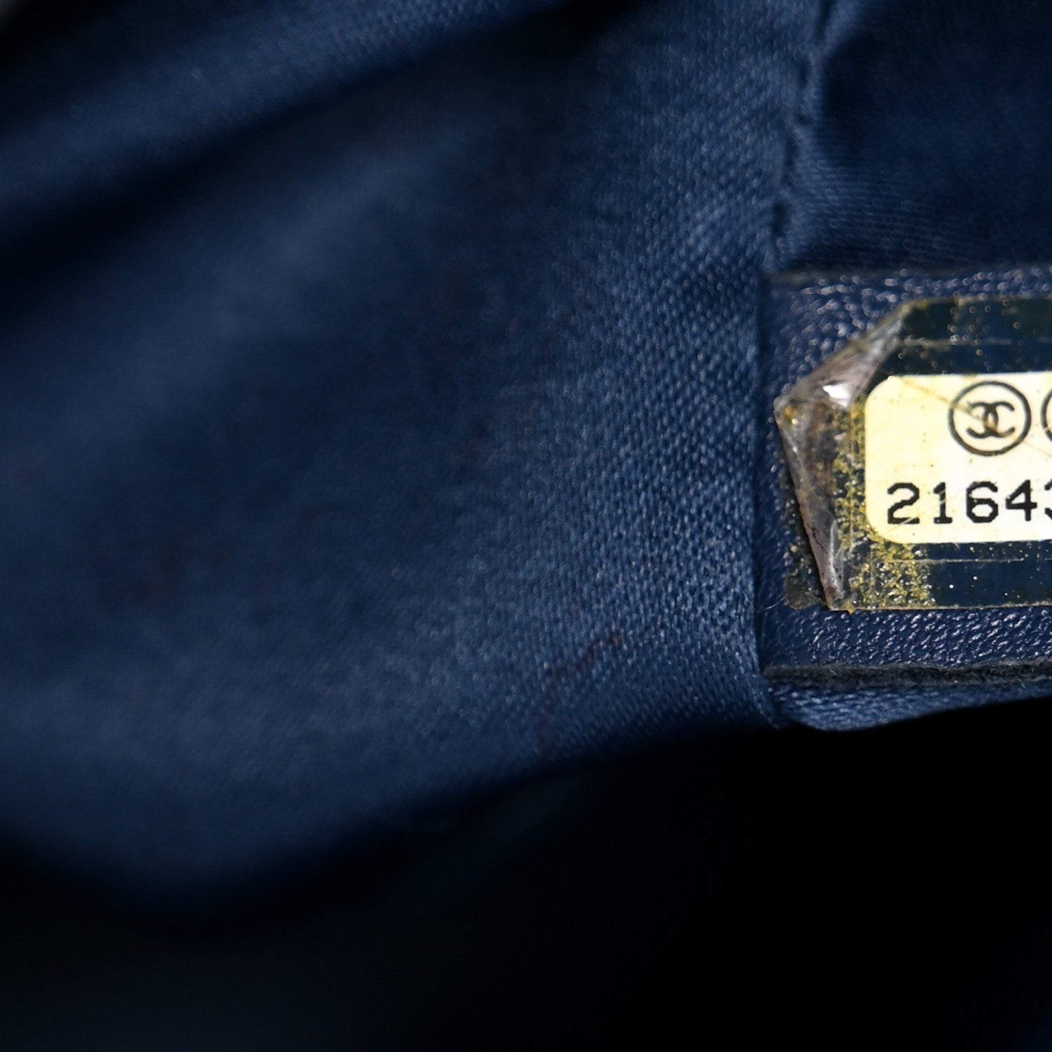 Chanel Lambskin Quilted Large CC Crossing Flap Navy 6 of 11