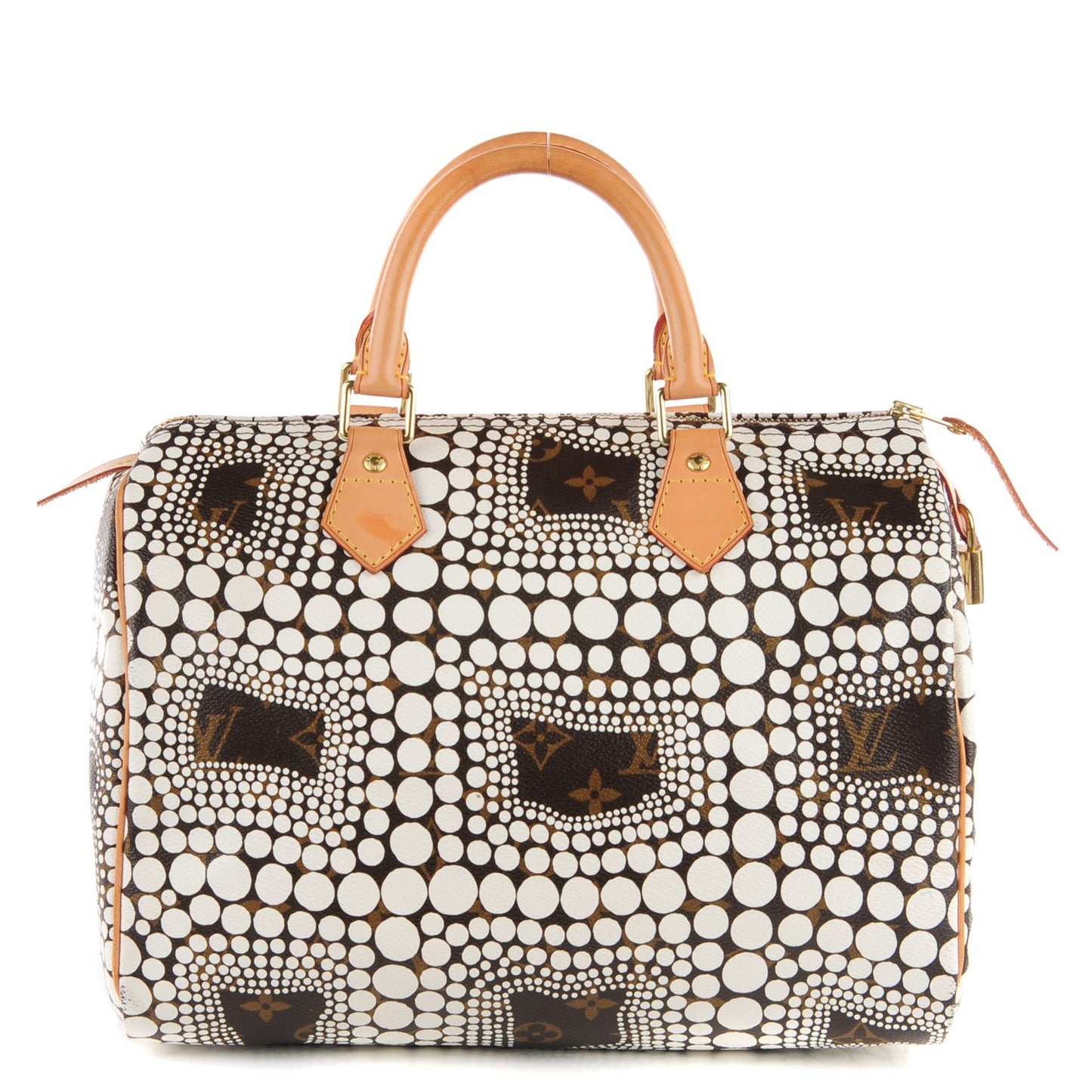 Monogram Kusama Town Speedy 30 White