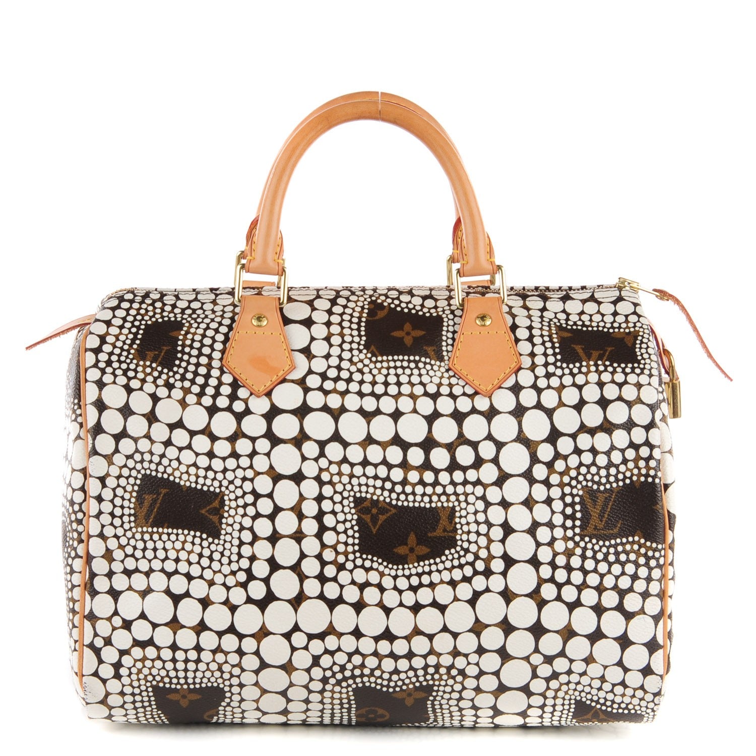 Louis Vuitton Monogram Kusama Town Speedy 30 White 1 of 7