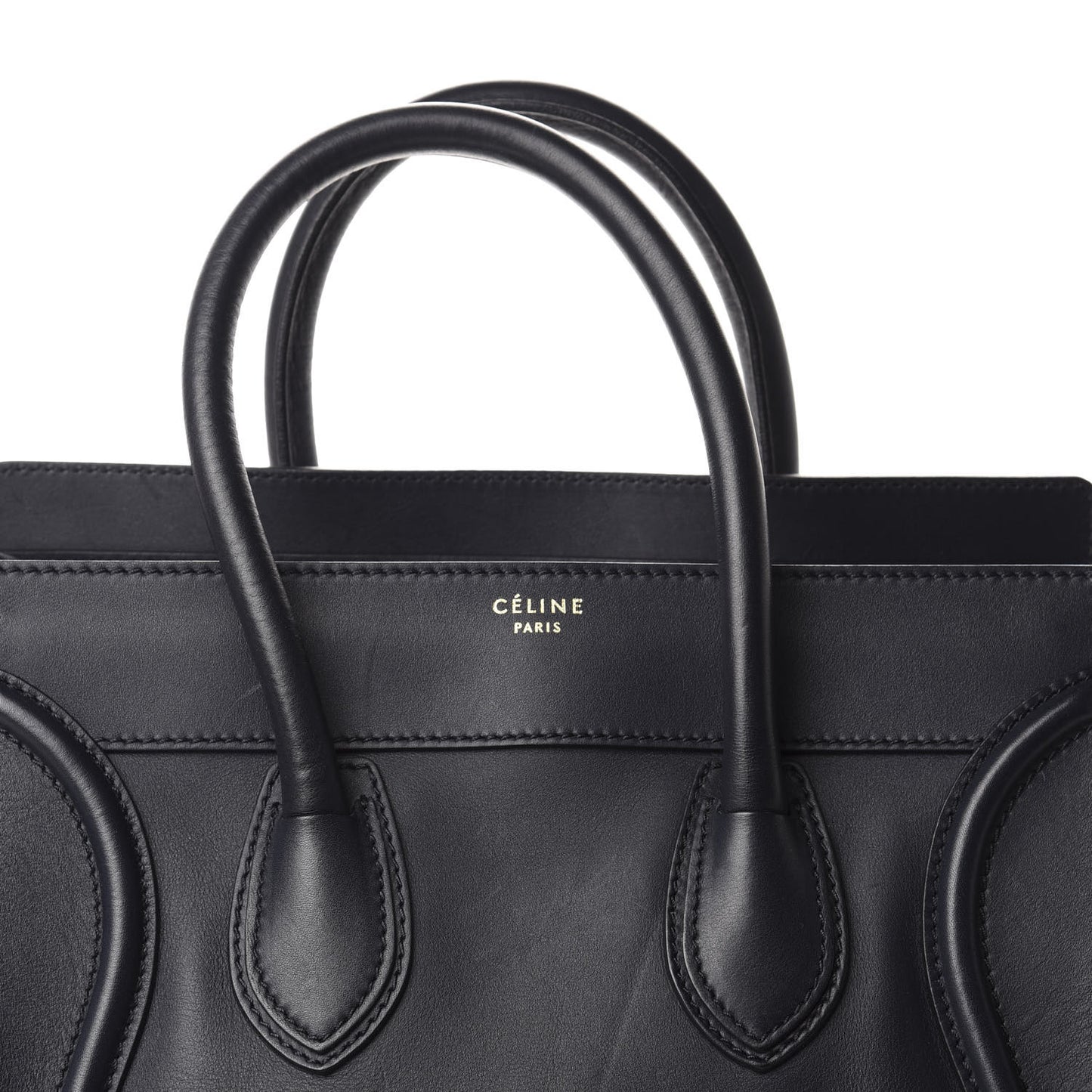 Smooth Calfskin Mini Luggage Navy Blue
