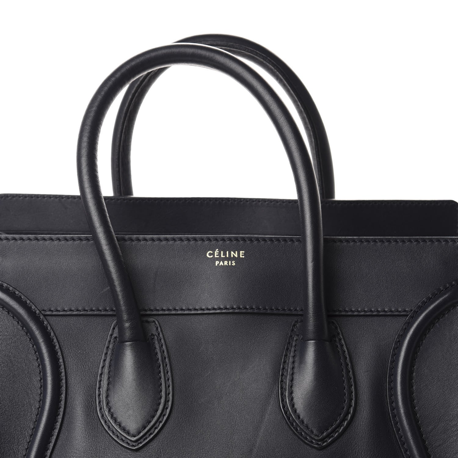 Celine Smooth Calfskin Mini Luggage Navy Blue 9 of 11